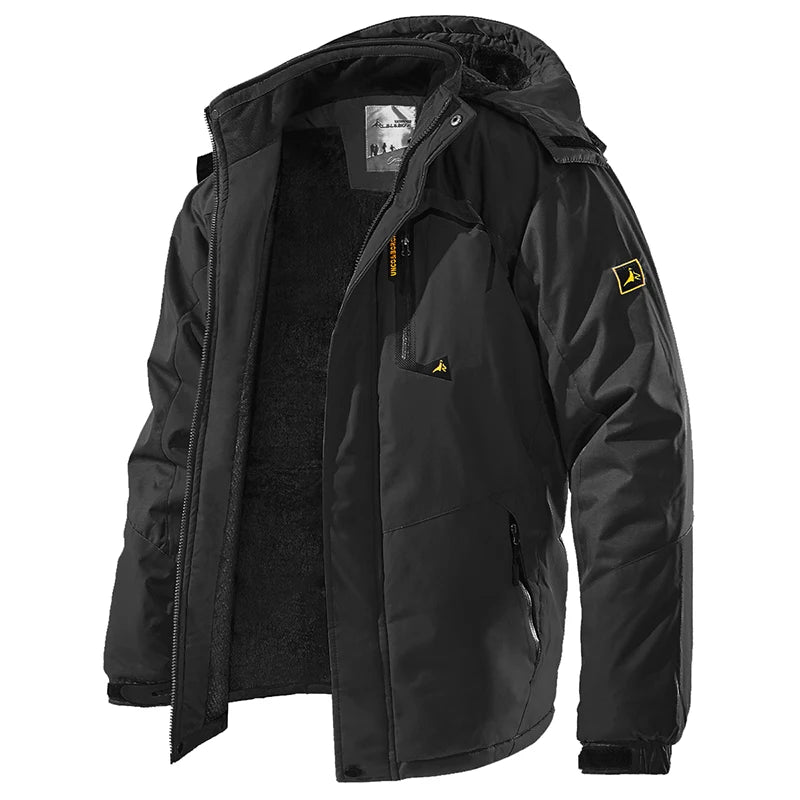 Men's Waterproof Ski Jacket Winter Warm Fleece
