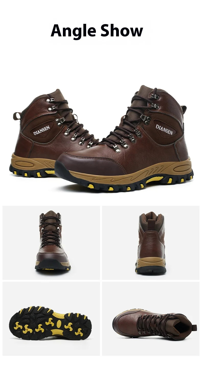 Waterproof Leather Indestructible Men Work Safety & Military Boots
