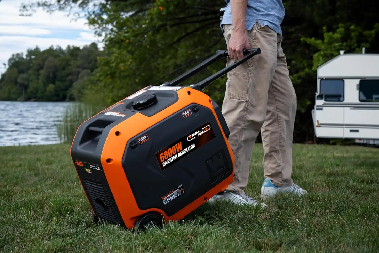 6800-Watt Dual Fuel RV Electric Generator
