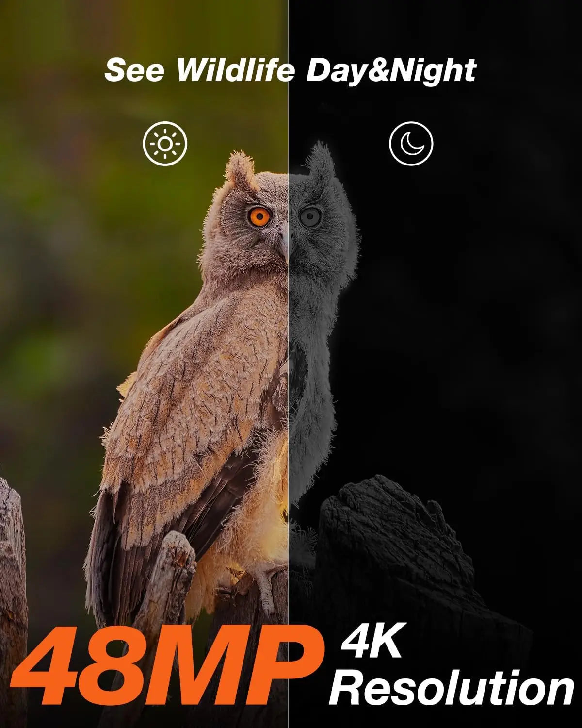 trail camera solar night vision wildlife waterproof