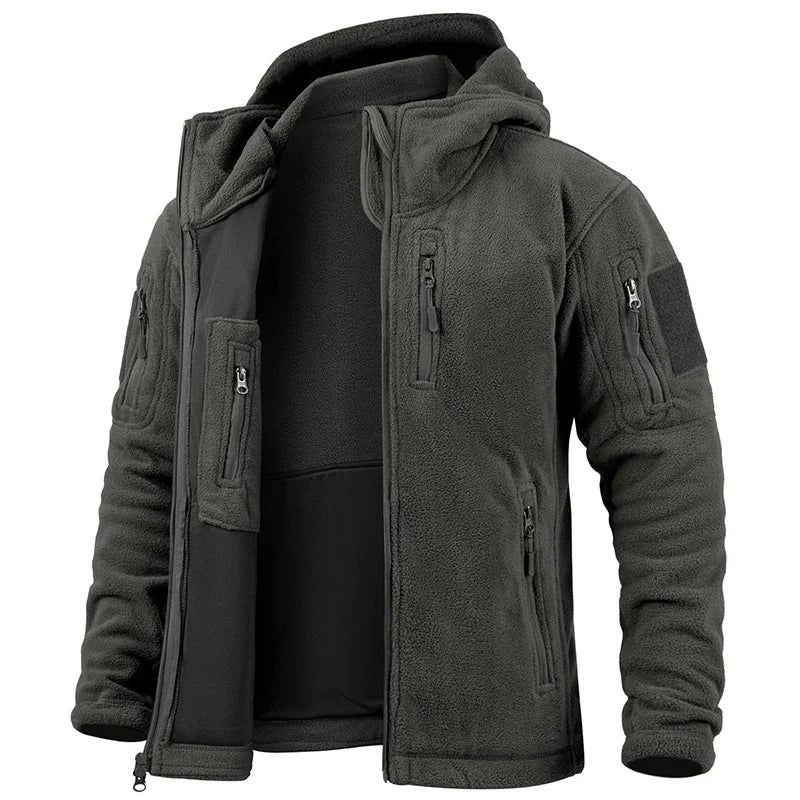 Men's Hunting Fleece Jacket Multi Pockets