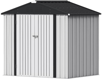 5x3FT Steel Outdoor Garden Storage Shed