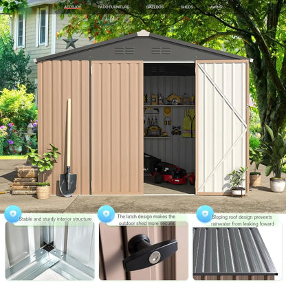 8x6 Storage Shed Backyard Patio Customized