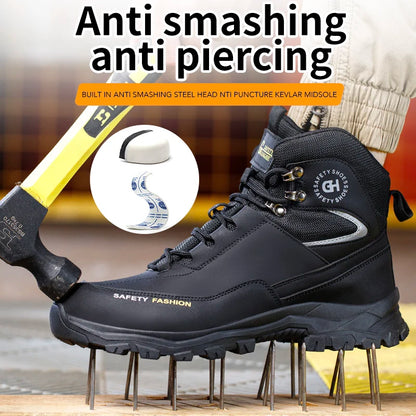 Safety Shoes for Men Steel Toe Work Shoes Indestructible