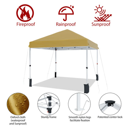 10x10ft Canopy Tent, Portable, Height Adjustable Waterproof