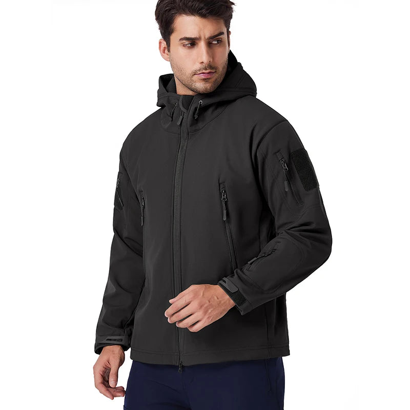 Men's Waterproof Tactical 
 Winter Warm Fleece 
Fishing Hiking Jacket