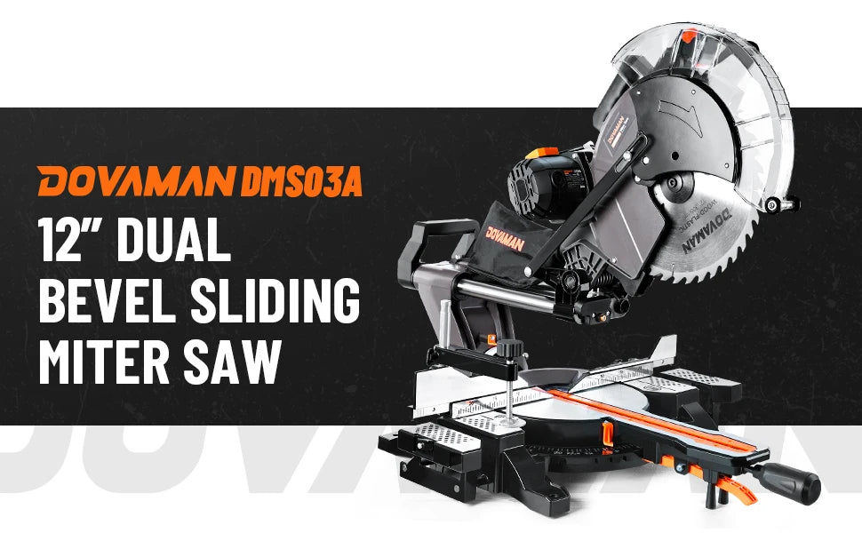 12-In Dual-Bevel Sliding Miter Saw, Laser Guide
