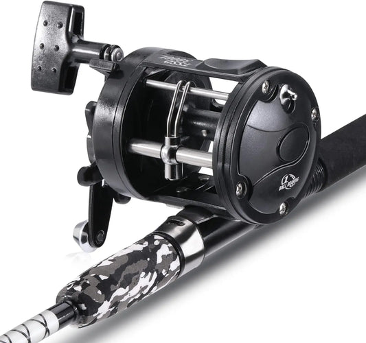 Fishing Rod and Reel Combo for Catfish, Bass, and Freshwater Angling