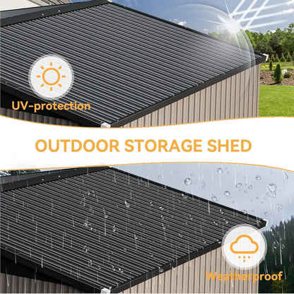 10x12FT Outdoor Storage Shed Backyard Patio
