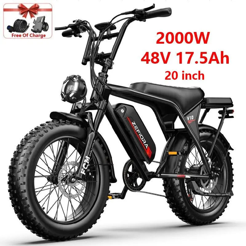 20-inch Electric bike 1000w 2000w 30-50MPH