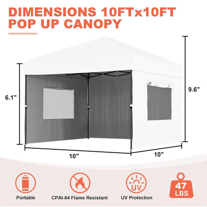 10'x10' Pop Up Canopy Sunshade Party Events