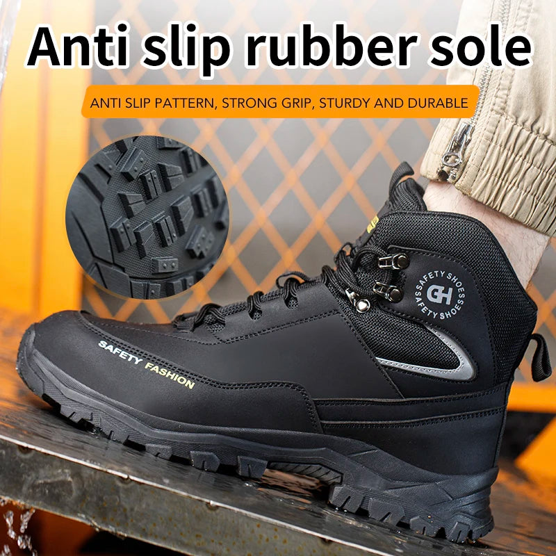 Safety Shoes for Men Steel Toe Work Shoes Indestructible