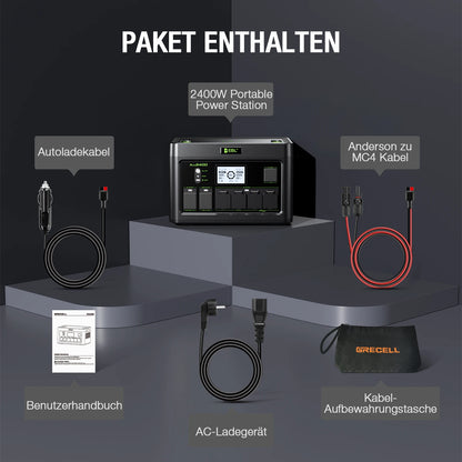 2400W Portable Power Station Generator Emergency Backup