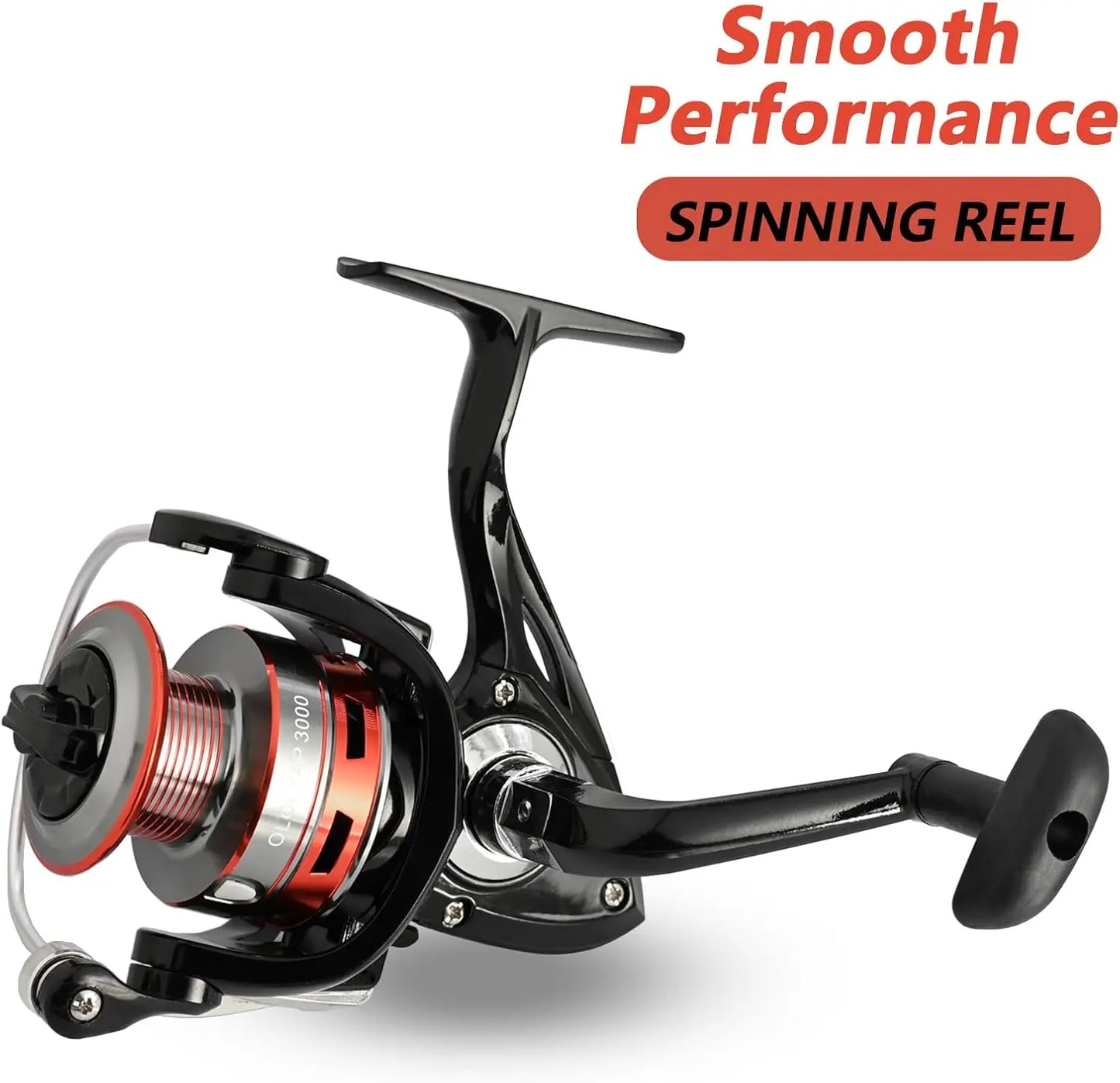 6.9ft Telescopic Fishing Rod and Reel Combo with Bag for Bass Saltwater Freshwater