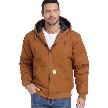 Men's Winter Hooded
Jacket Warm Quilted Padded