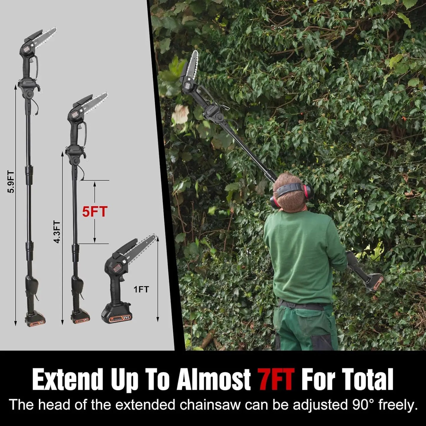High-branch Saw Rechargeable Battery Cordless Pole