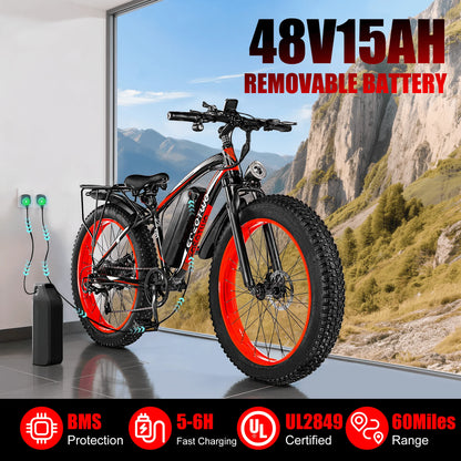 1500W Electric Bike 48V Mountain Off-Road