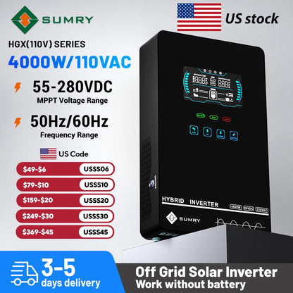 grid solar inverter 4000w 110vac