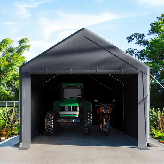 Carport 10x20 Ft Heavy Duty Canopy Steel