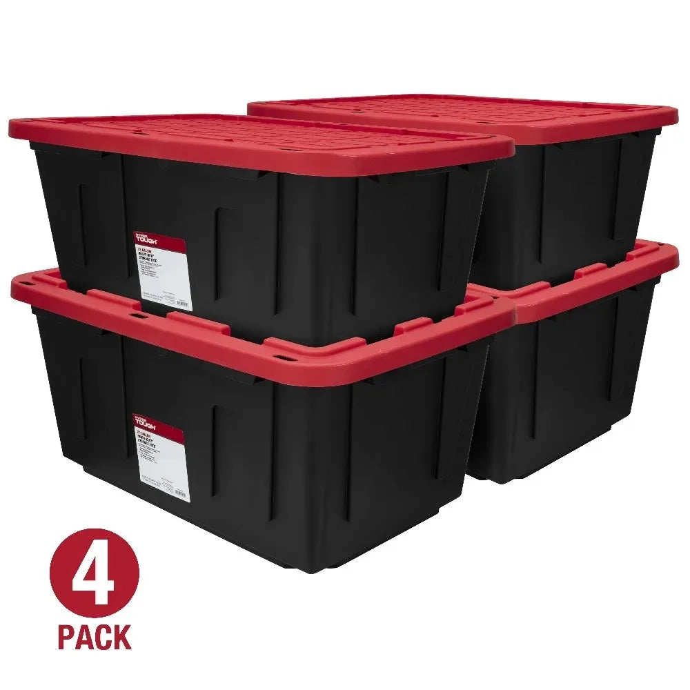 (6 pack/ 4pack) Hyper Tough Large Storage Bin,