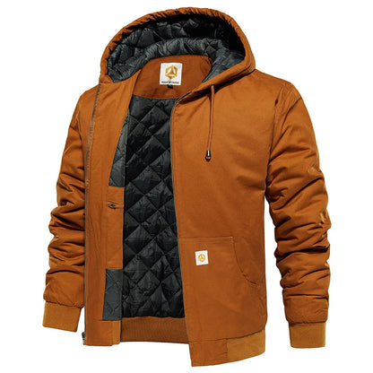 Men's Winter Hooded
Jacket Warm Quilted Padded