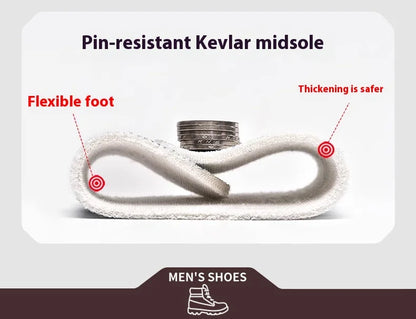 Waterproof Leather Indestructible Men Safety Boots Outdoor Military Industrial