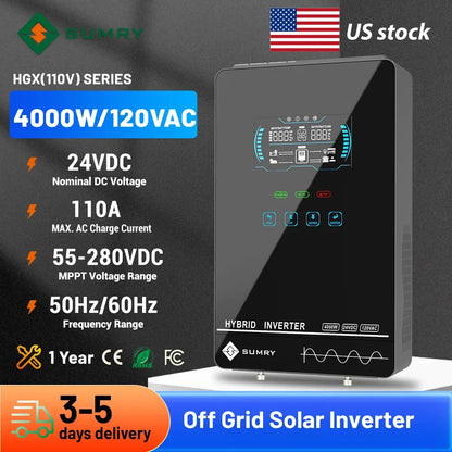grid solar inverter 4000w 110vac