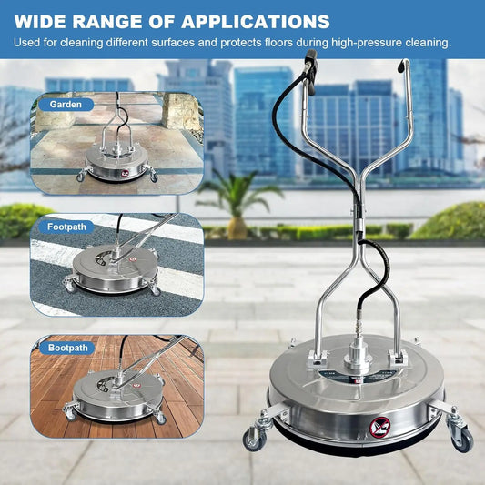 4 Wheel & Dual Handle Pressure Washer