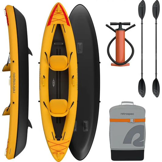 Inflatable Kayak 440Lb Weight capacity Lightweight W/Paddle Pump