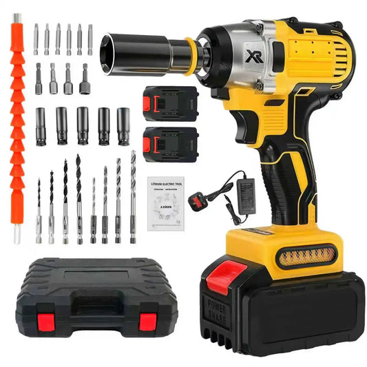 1/2" Cordless Impact Wrench 20V Batteries Charger