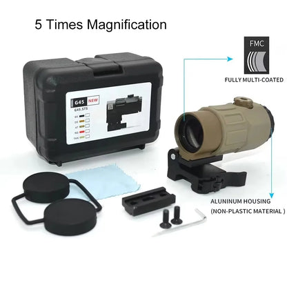 Magnifier Scope Detachable QD Mount For Hunting