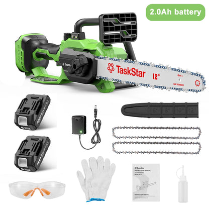 Task Star Brushless 12" Electric Chainsaw 18v