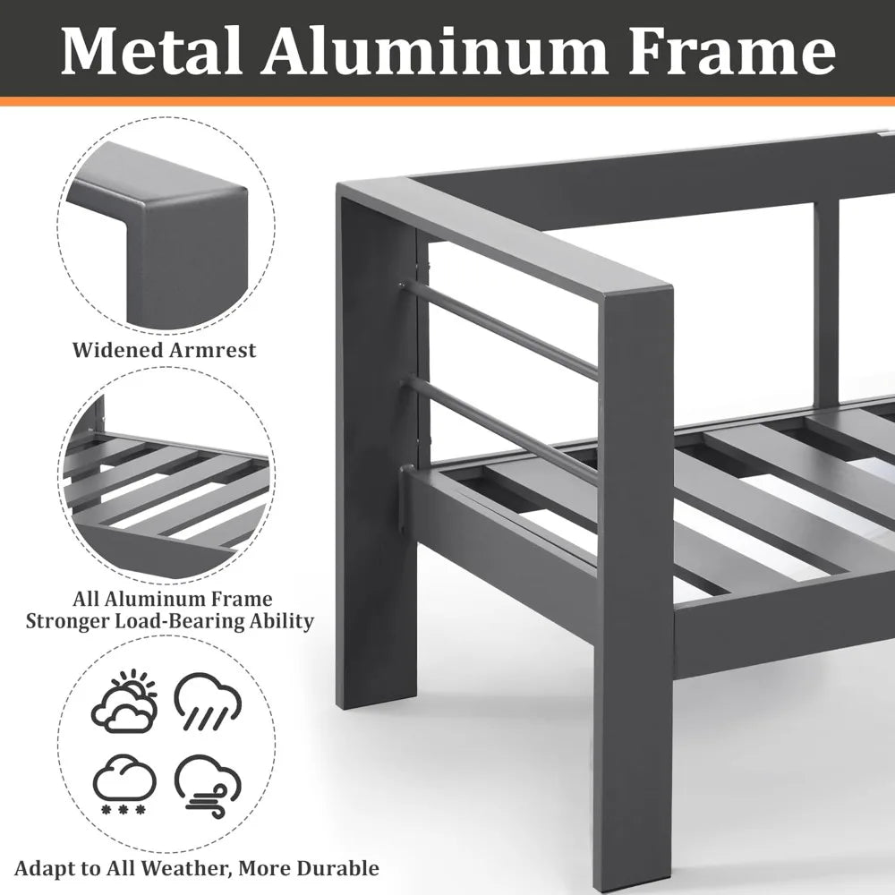 Outdoor Couch Aluminum Patio Furniture