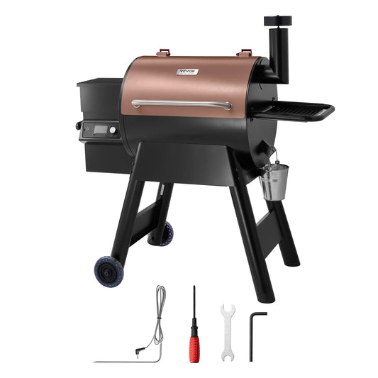 Wood Pellet Grill Smoker BBQ Grills for Outdoor Cooking