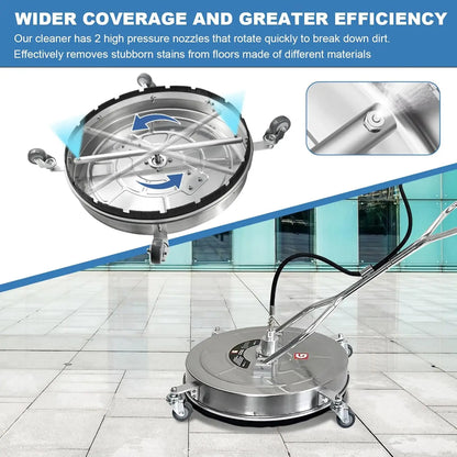 4 Wheel & Dual Handle Pressure Washer