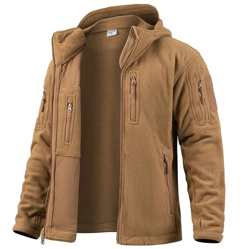 Men's Hunting Fleece Jacket Multi Pockets