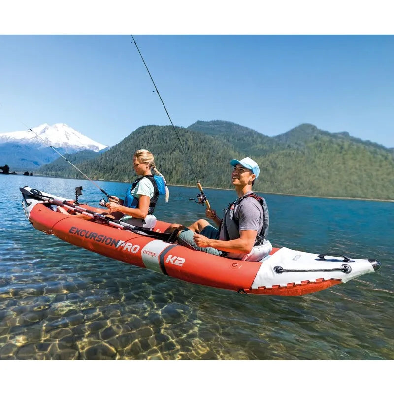 Inflatable Kayak 86 Inch Deluxe Paddles 2 Person