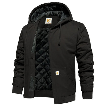 Men's Winter Hooded
Jacket Warm Quilted Padded
