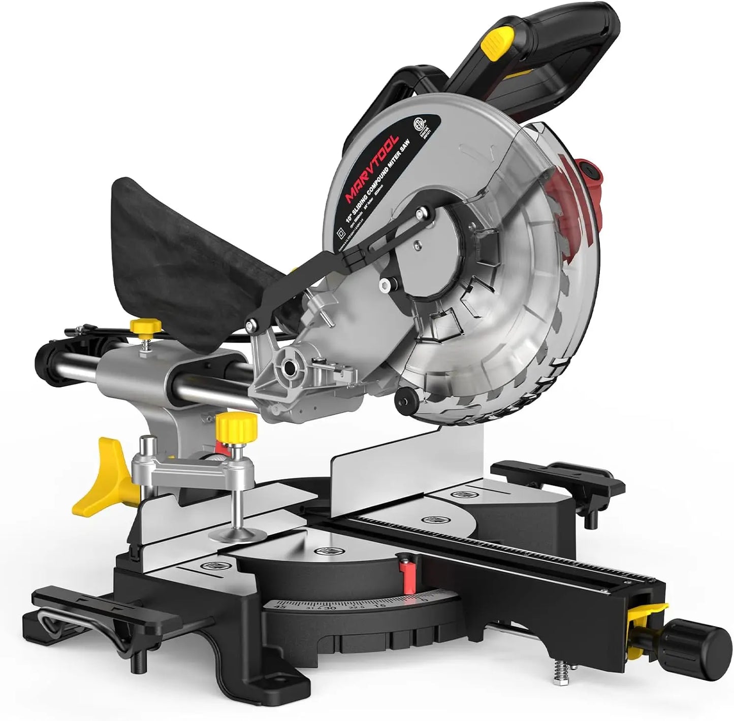Sliding Compound Miter Saw 10/12 Inch Single/Dual-Bevel , 5000/3800RPM,