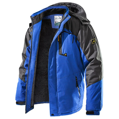 Men's Waterproof Ski Jacket Winter Warm Fleece