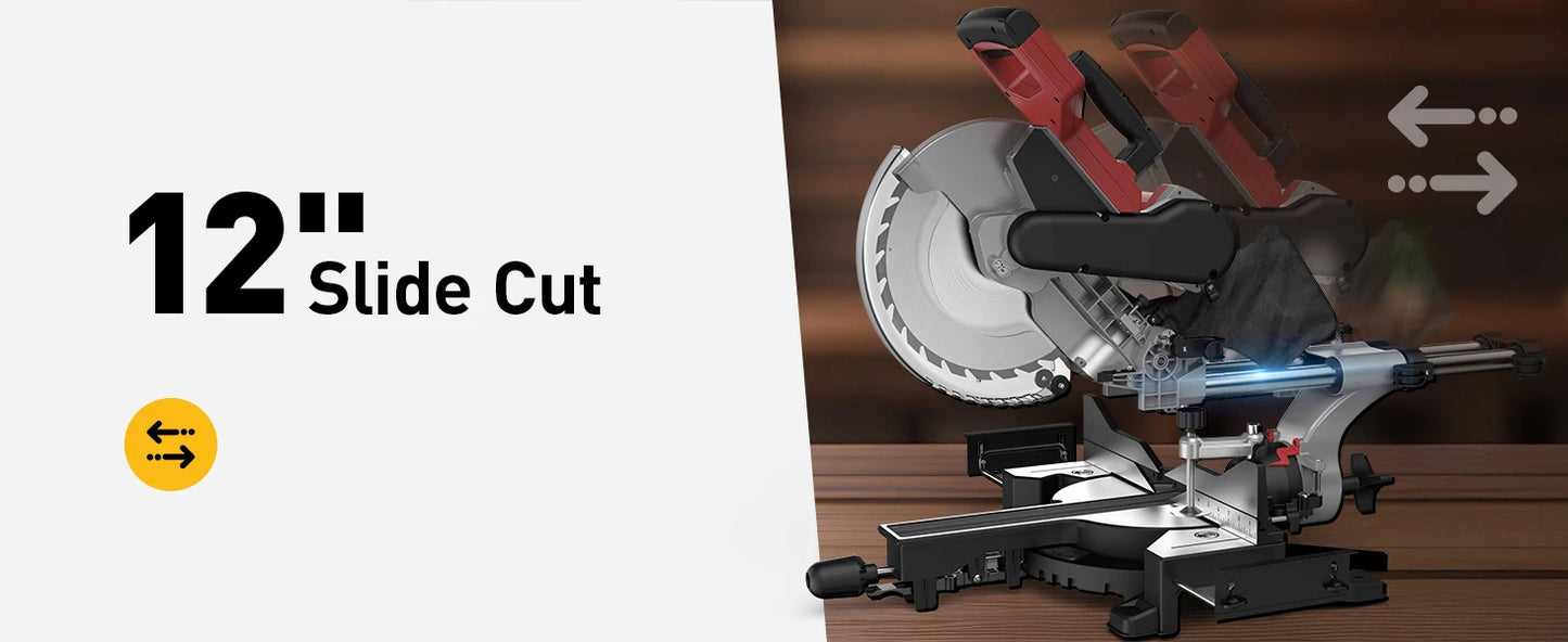 12/10" Sliding Compound Miter Saw, Electric 
 Electric Saw
