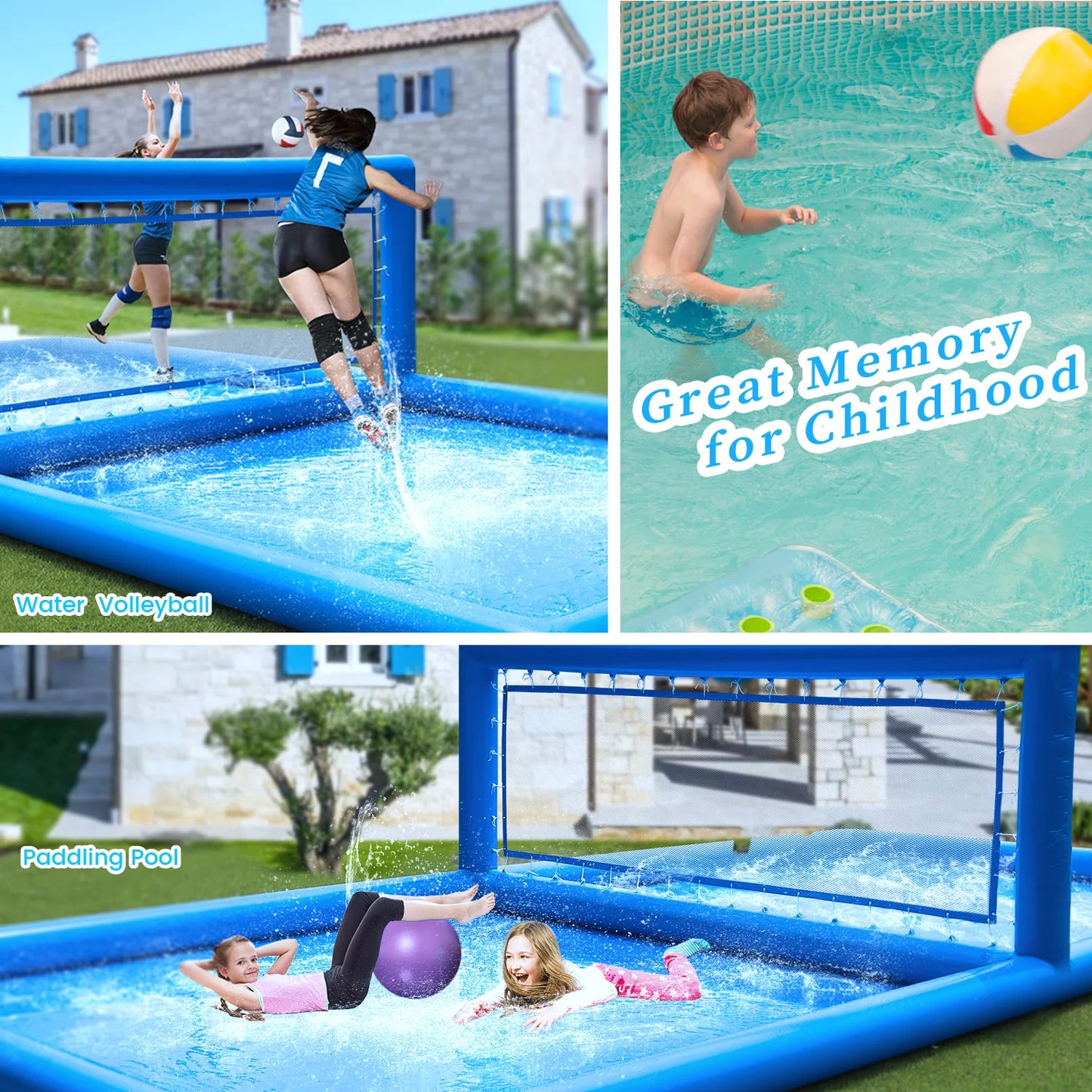 33ft Inflatable Volleyball Court
 children's