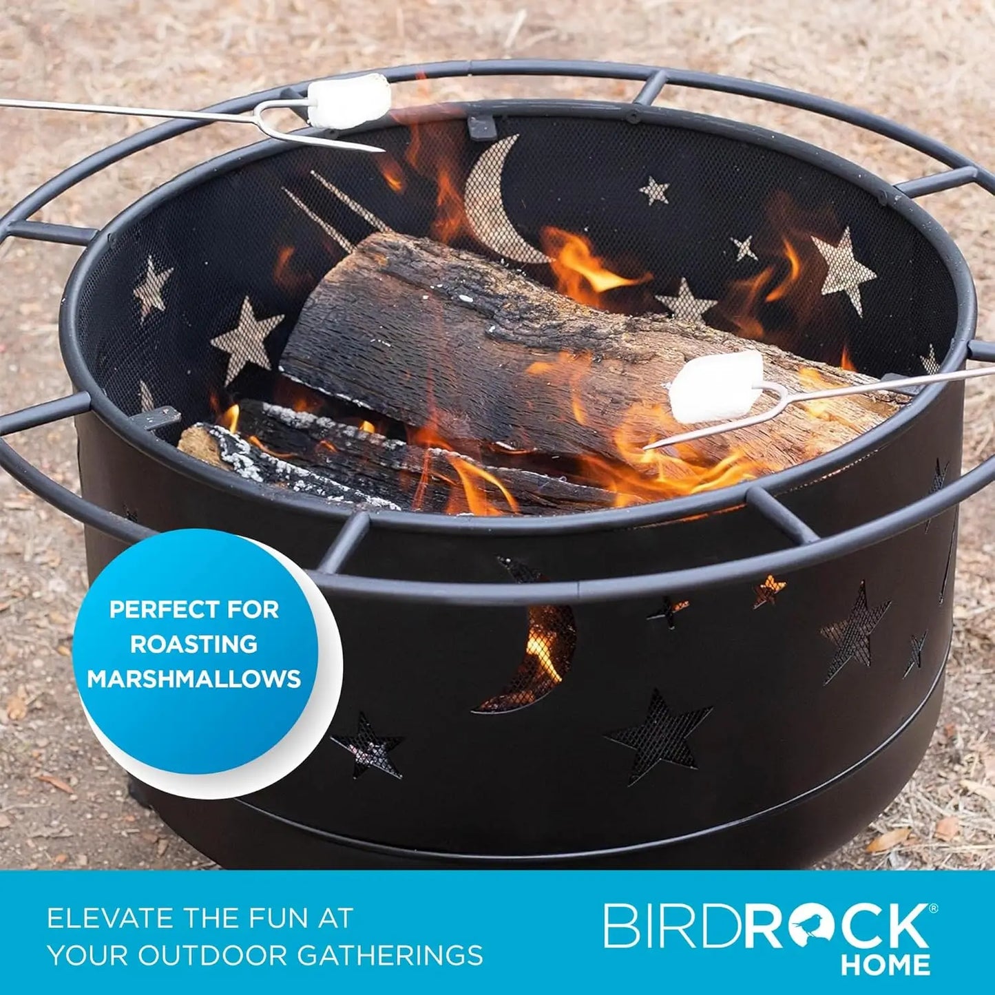 30″ Round Wood-Burning Fire Pit