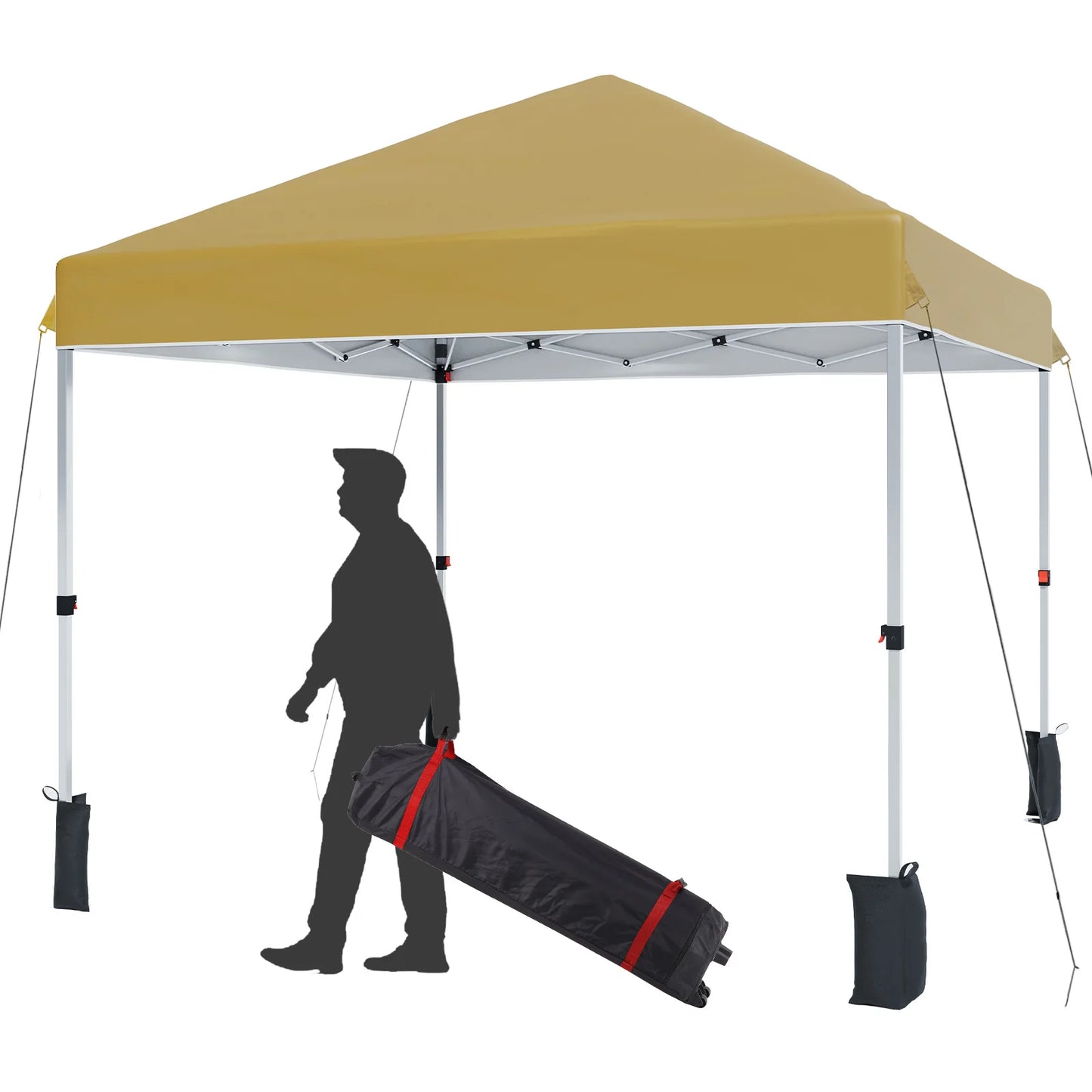 10x10ft Canopy Tent, Portable, Height Adjustable Waterproof
