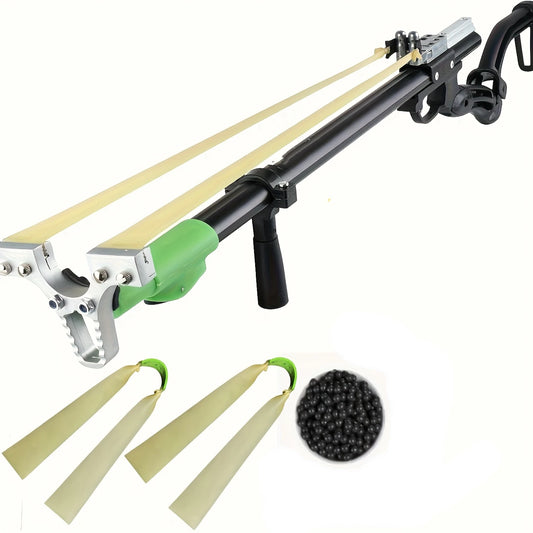 Slingshot Set, Includes 2 Rubber Bands and 50 Pellets