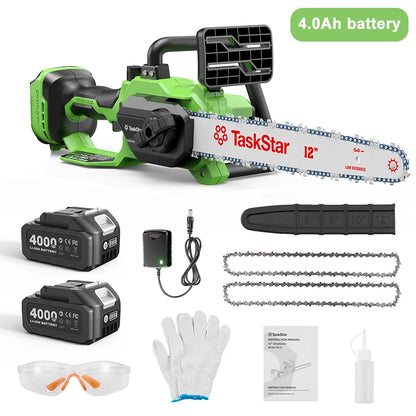 Task Star Brushless 12" Electric Chainsaw 18v