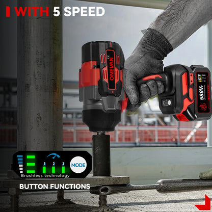 Brushless Electric Impact Wrench 
 Car Repair Screwdriver Drill Power Tool For Makita Battery Pin