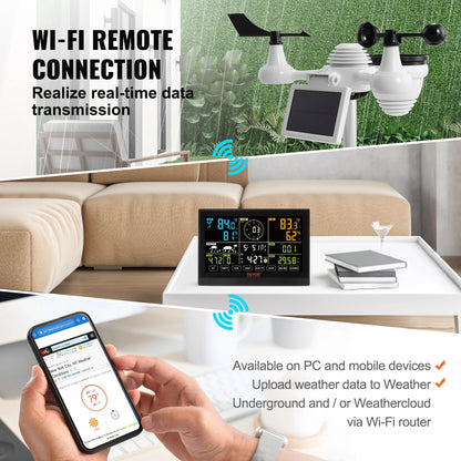 7-in-1 Wi-Fi Weather Station Color Display