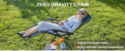 Gravity Set of 2 Portable Recliner Camping
