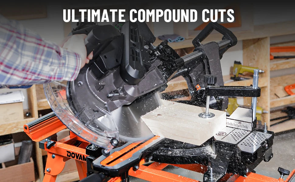 12-In Dual-Bevel Sliding Miter Saw, Laser Guide